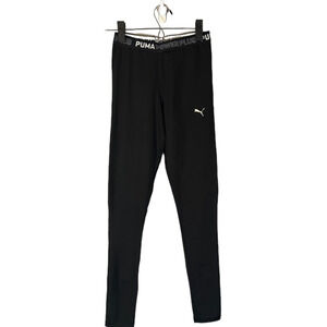 Puma Black Lightweight Athletic Skinny Ankle Running Casual Leggings Women Sz XS